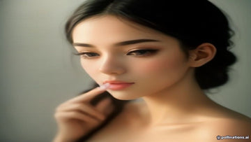 Woman holding lash extension cleanser for proper aftercare