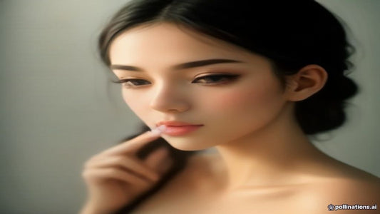 Woman holding lash extension cleanser for proper aftercare