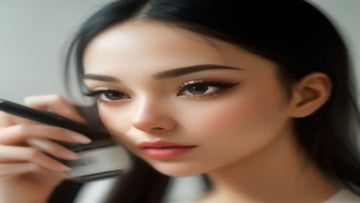 Lash artist reviewing professional lash extension glue options in a salon