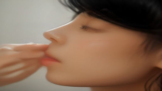 Professional lash artist applying individual eyelash extensions to a relaxed client