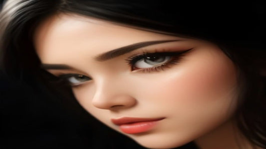 Close up of eyes with lash extensions showing an open, lifted gaze