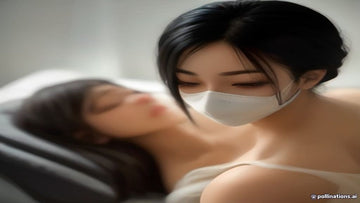 Client relaxing during a professional eyelash extension appointment