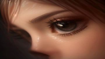 Close-up of healthy eyelash extensions with proper isolation