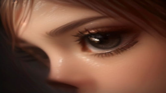 Close-up of healthy eyelash extensions with proper isolation